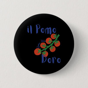 Badge Rond 5 Cm Il Pomodoro Roma Italia Tomates Italia Été Italien
