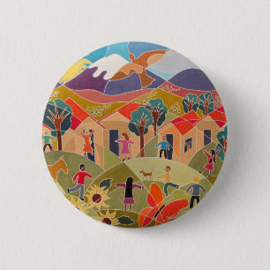 Badge Rond 5 Cm Il prend un village