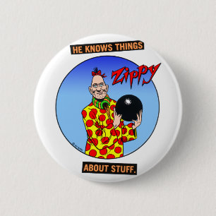 Badge Rond 5 Cm Il sait des choses…