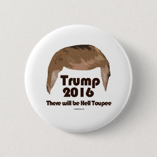 Badge Rond 5 Cm Il y aura postiche d'enfer