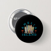 Badge Rond 5 Cm Île Amelia _5 (Devant & derrière)