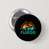 Badge Rond 5 Cm Île d'Amelia _1 (Devant & derrière)