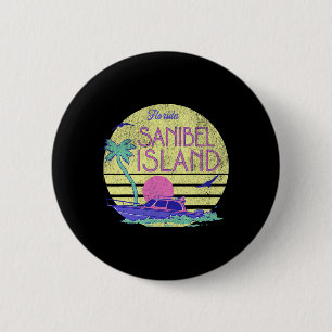 Badge Rond 5 Cm Île de Sanibel _1