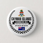 Badge Rond 5 Cm Îles Caïmans (Devant)