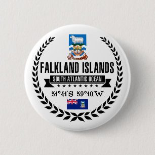 Badge Rond 5 Cm Îles Falkland