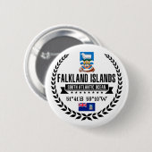 Badge Rond 5 Cm Îles Falkland (Devant & derrière)