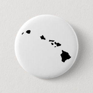 Badge Rond 5 Cm Îles hawaïennes