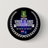 Badge Rond 5 Cm Îles Vierges britanniques (Devant)