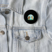 Badge Rond 5 Cm I'll With My Bear Hands Oh Deer Funny Creative Sty (En situation)