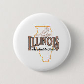 Badge Rond 5 Cm Illinois (Devant)