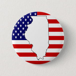 BADGE ROND 5 CM ILLINOIS