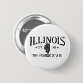 Badge Rond 5 Cm Illinois (Devant & derrière)