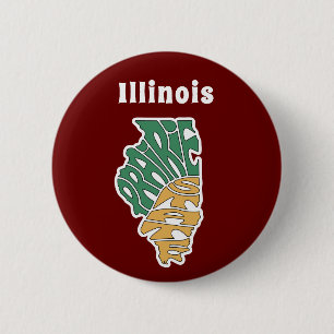 Badge Rond 5 Cm Illinois Pseudo Word Art