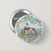 Badge Rond 5 Cm Illinois Shells Lighthouse bouton épinglé (Devant & derrière)
