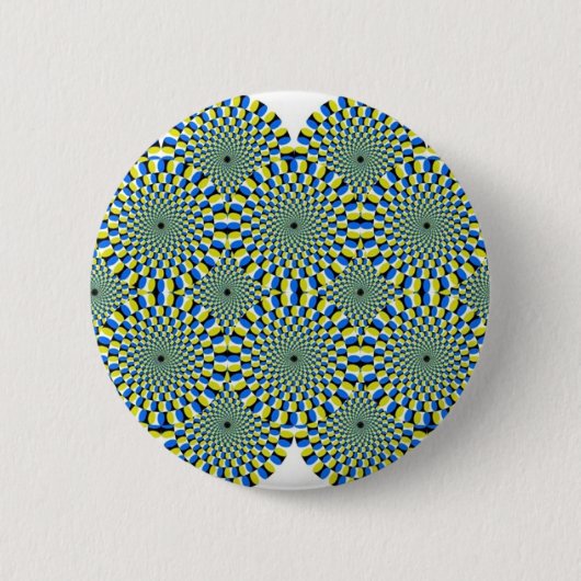 Badge Rond 5 Cm illusion optique (Devant)