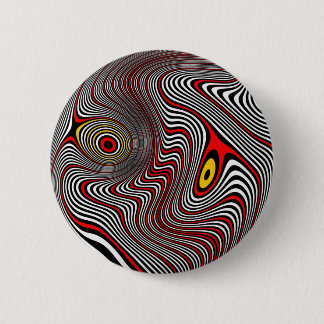 Badge Rond 5 Cm Illusion optique d'aura de migraine