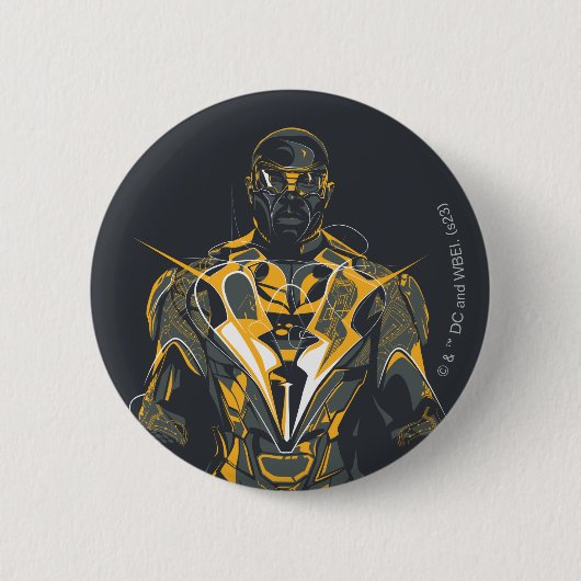 Badge Rond 5 Cm Illustration Black Lightning (Devant)
