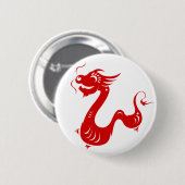 BADGE ROND 5 CM ILLUSTRATION CHINOISE DU DRAGON PAPERCUT DE (Devant & derrière)