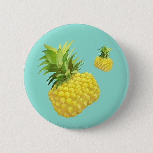 Badge Rond 5 Cm Illustration d'ananas (Devant)