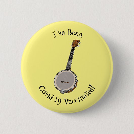 Badge Rond 5 Cm Illustration de Banjo (Devant)