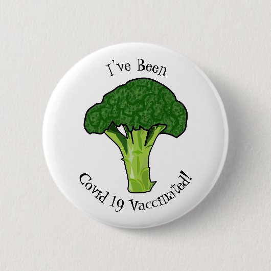 Badge Rond 5 Cm Illustration de Broccoli (Devant)
