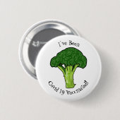 Badge Rond 5 Cm Illustration de Broccoli (Devant & derrière)