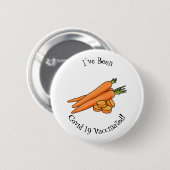 Badge Rond 5 Cm Illustration de carotte (Devant & derrière)