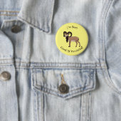 Badge Rond 5 Cm Illustration de chèvre de Mouflon (En situation)