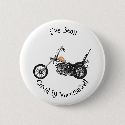 Badge Rond 5 Cm Illustration de Chopper Motorcycle 1950 (Devant)