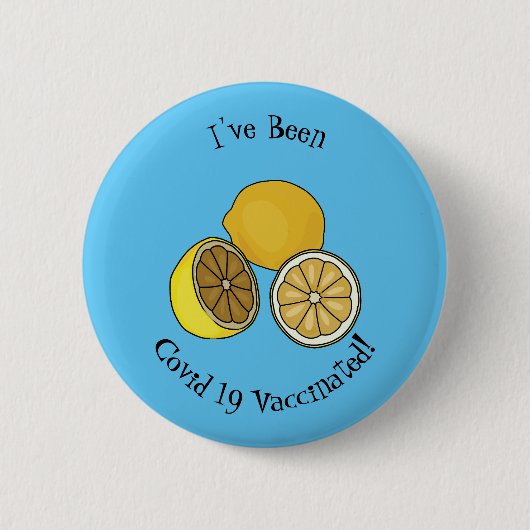 Badge Rond 5 Cm Illustration de citron (Devant)
