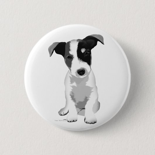 Badge Rond 5 Cm Illustration de création de collection "Pilou" (Devant)