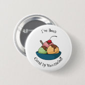 Badge Rond 5 Cm Illustration de crème glacée (Devant & derrière)