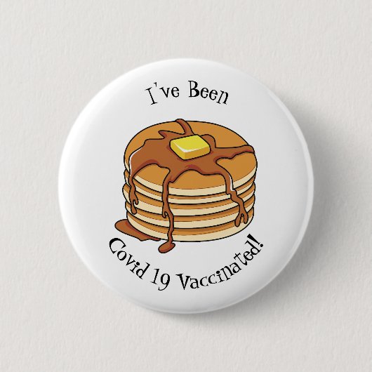 Badge Rond 5 Cm Illustration de dessin animé de Pancake (Devant)