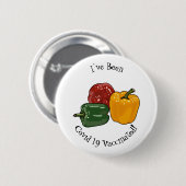 Badge Rond 5 Cm Illustration de dessin de Capsicum (Devant & derrière)
