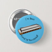 Badge Rond 5 Cm Illustration de dessin d'Harmonica (Devant & derrière)