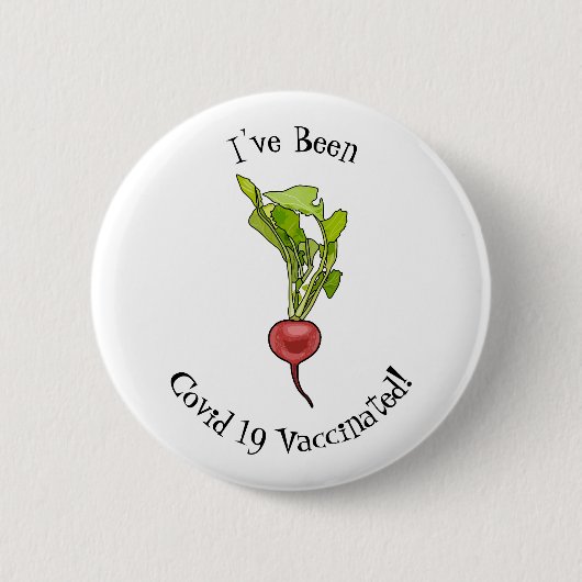 Badge Rond 5 Cm Illustration de dessin Radish (Devant)