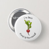 Badge Rond 5 Cm Illustration de dessin Radish (Devant & derrière)