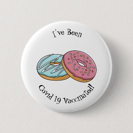 Badge Rond 5 Cm Illustration de Donut (Devant)