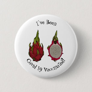 Badge Rond 5 Cm Illustration de dragon fruit