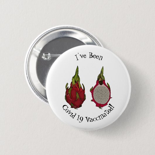 Badge Rond 5 Cm Illustration de dragon fruit (Devant & derrière)