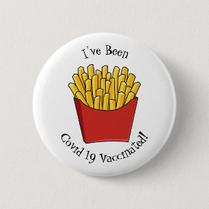 Badge Rond 5 Cm Illustration de frites