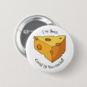 Badge Rond 5 Cm Illustration de fromage (Devant & derrière)