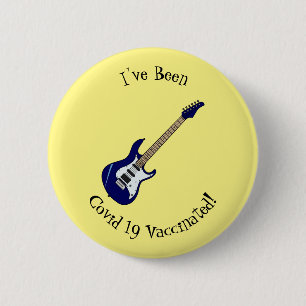 Badge Rond 5 Cm Illustration de guitare électrique