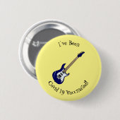 Badge Rond 5 Cm Illustration de guitare électrique (Devant & derrière)