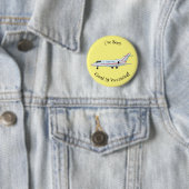 Badge Rond 5 Cm Illustration de jet privé (En situation)