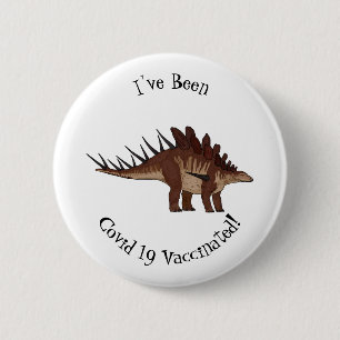 Badge Rond 5 Cm Illustration de Kentrosaurus