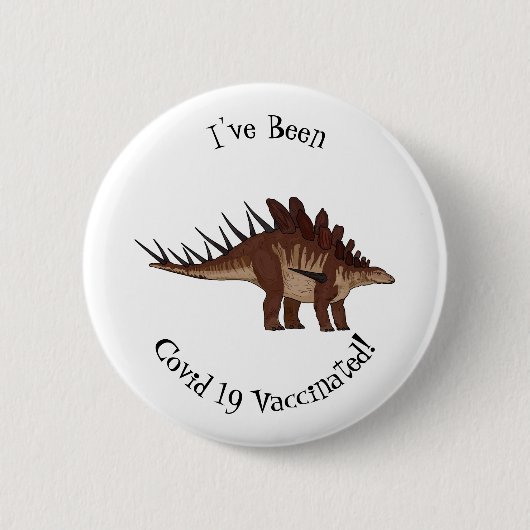 Badge Rond 5 Cm Illustration de Kentrosaurus (Devant)