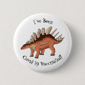 Badge Rond 5 Cm Illustration de Kentrosaurus (Devant)
