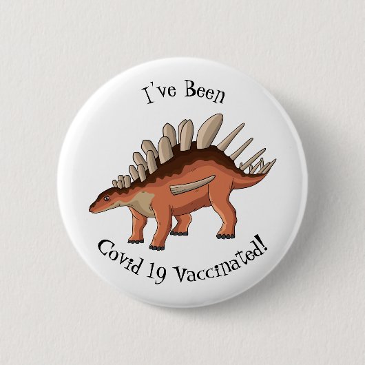Badge Rond 5 Cm Illustration de Kentrosaurus (Devant)