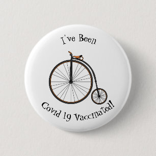 Badge Rond 5 Cm Illustration de la bande dessinée de vélo à grande